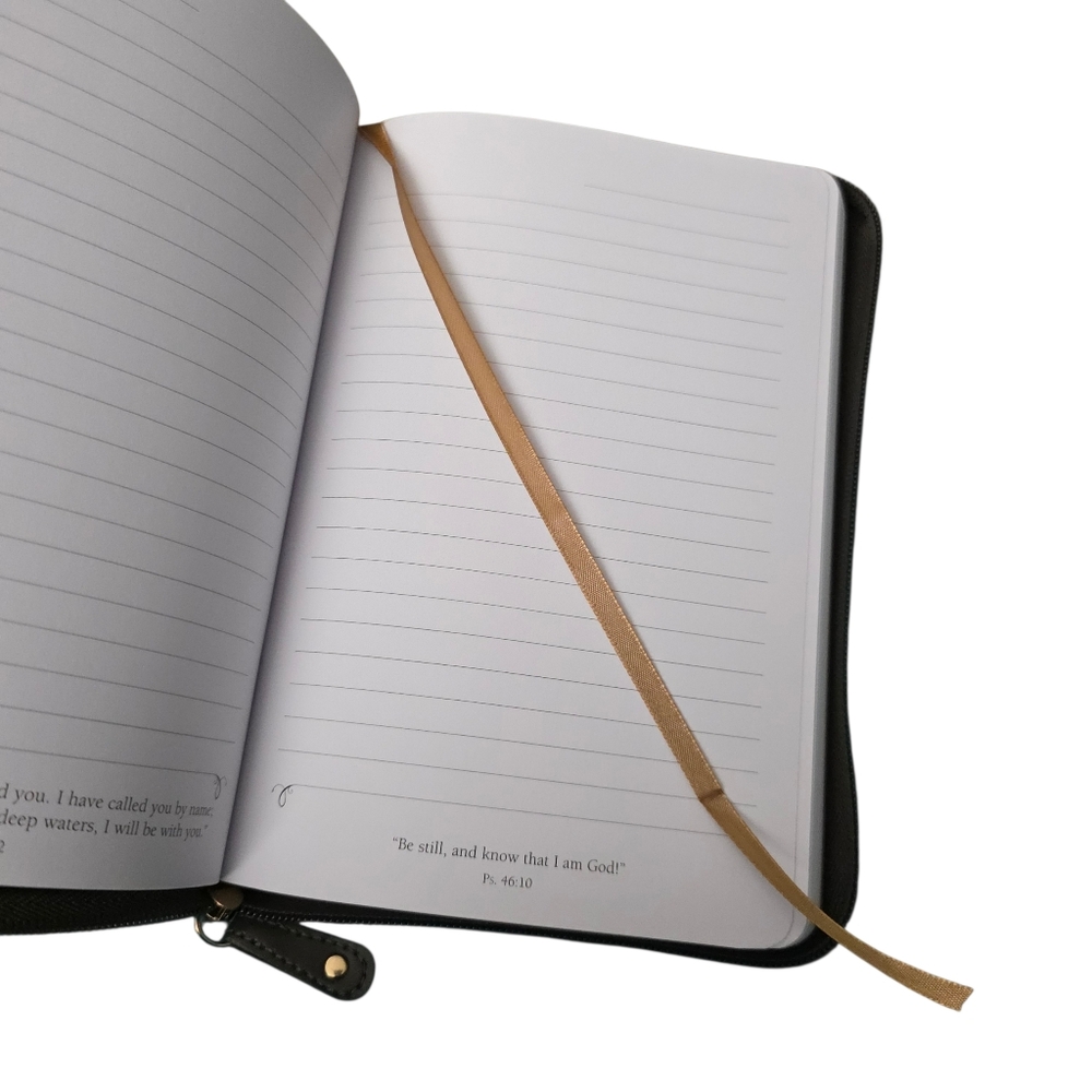 Embossed FAUX Leather Zip Journal - Picture 9 of 9